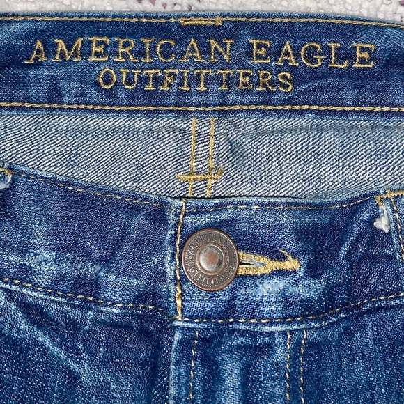 * American Eagle bootcut distressed jeans sz 32x30 * (34x29) - Picture 7 of 13